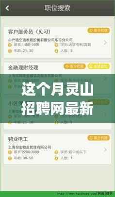 本月灵山招聘网求职攻略,初学者与进阶用户如何成功应聘心仪职位