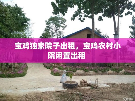 宝鸡独家院子出租，宝鸡农村小院闲置出租 