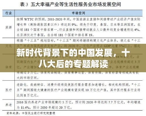 新时代背景下的中国发展，十八大后的专题解读