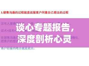 谈心专题报告,深度剖析心灵交流的重要性